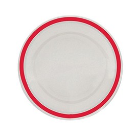 NRS Healthcare Red small Rimmed Plate