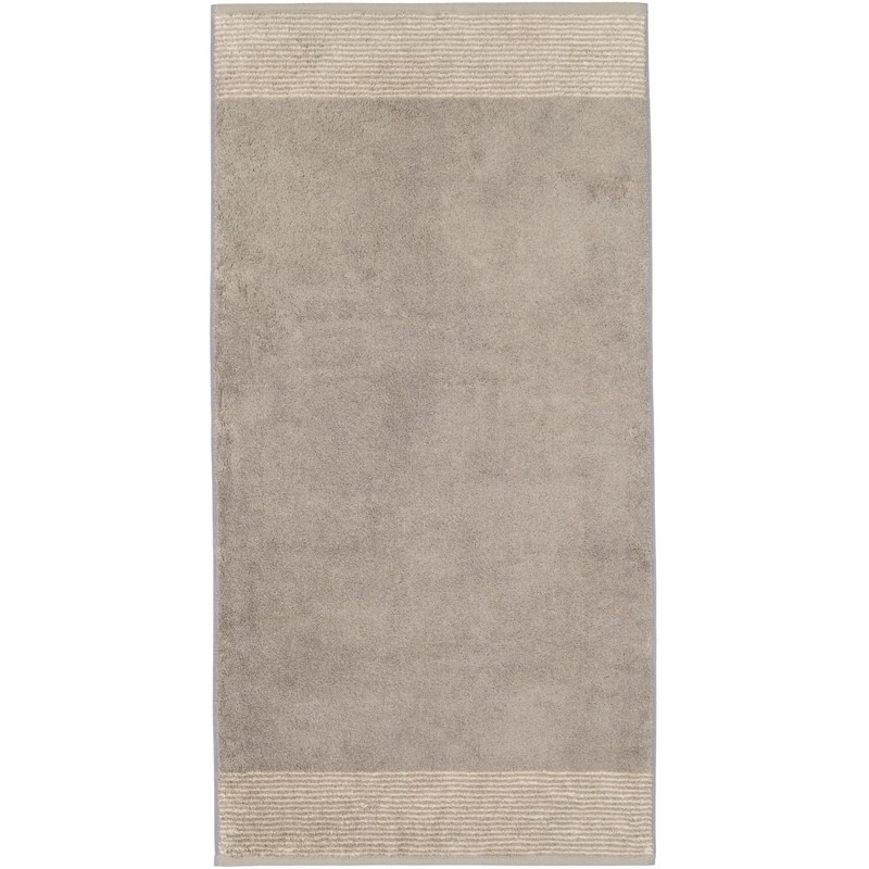 Cawo Two-Tone Guest Towel - Graphite - 30x50
