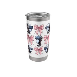 Coquette Bow Virtual Reality VR Player Mom Mothers Day Mom Stainless Steel Insulated Tumbler