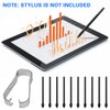 Flintronic S-Pen 10pcs Black Replacement Touch Stylus Tips Replacement Tip