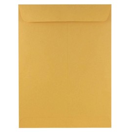 JAM Paper® 9" x 12" Open End Envelopes - Brown Kraft - 100/pack