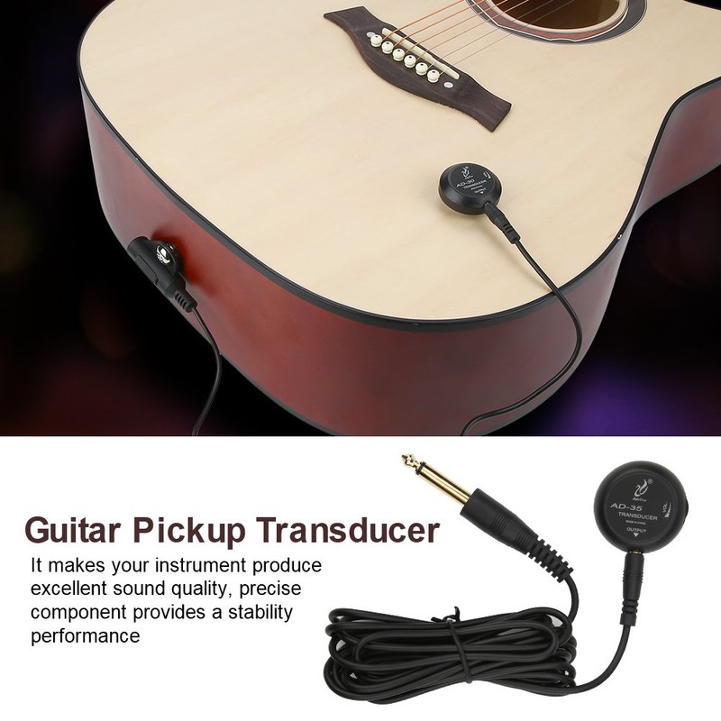 Piezo Microphone Transducer AD35 Mini Piezo Pickup Contact Microphone Transducer