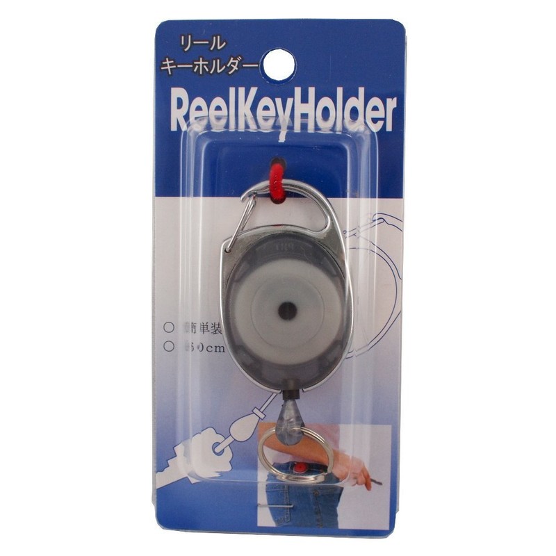 Evertrust KH-48BK Expandable Reel Key Holder, Black