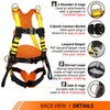 TT TRSMIMA Safety Harness Fall Protection Upgrade 4 Quick Buckles