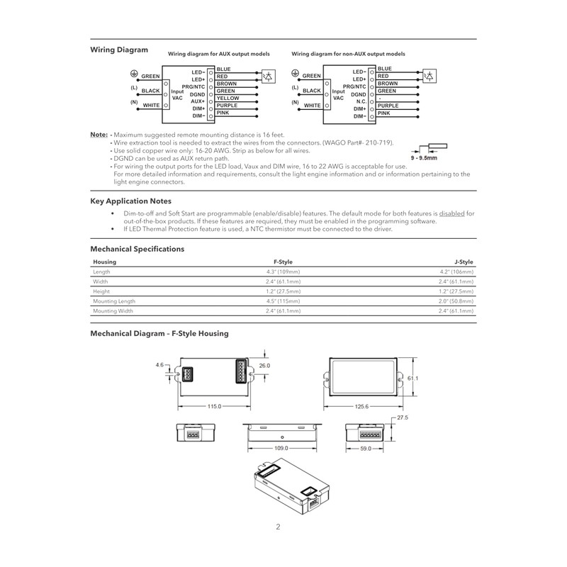 eldoLED 2743W1 (Osram 57351) Optotronic 40W 120/277V CA 50/60Hz Controlador