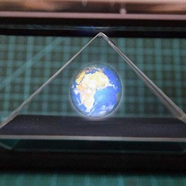 Fosa Pirámide de de Holograma 3D, Holograma de teléfono Inteligente móvil de 3.5-6 Pulgadas, de Soportes de Pantalla holográfica 3D para Cualquier teléfono