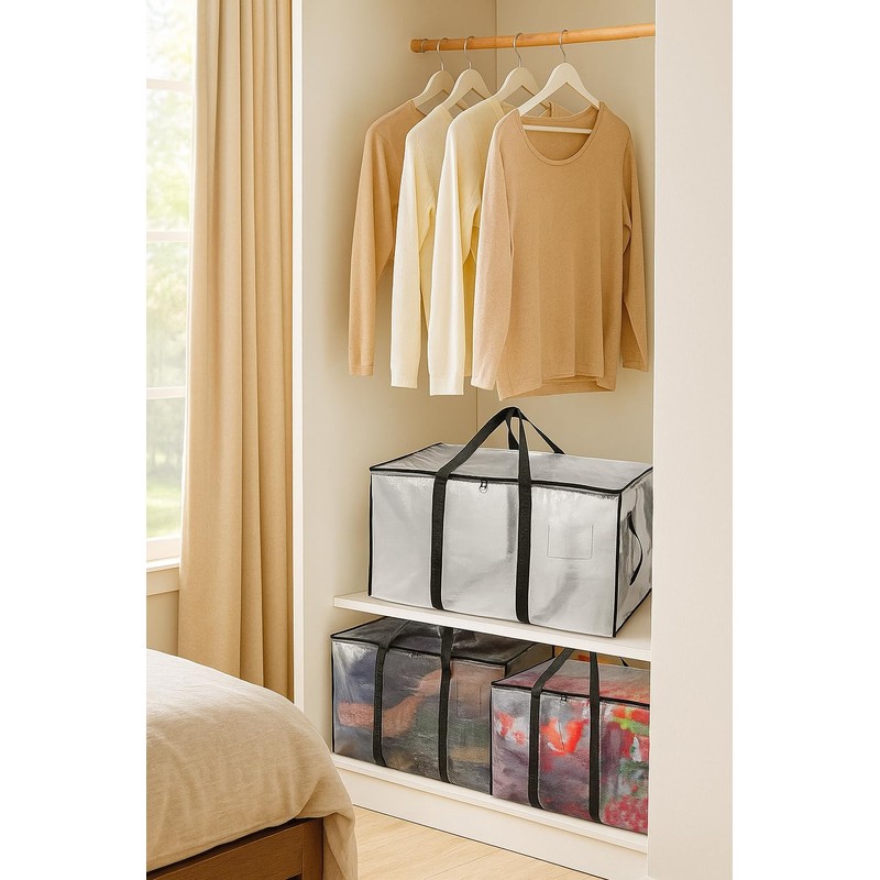 Veradome Heavy Duty Clear Tote Bag for Storage & Organization