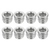 sourcing map 8Pcs Threaded Inserts Nuts, M6x10mm Hex Socket Drive