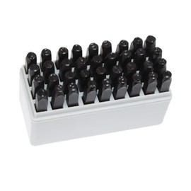 HFS(R) 5mm 36pcs Engraving Set Alphabet Numbers Metal Wood Plastic Leather