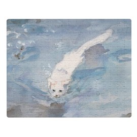 Azeeda A3 'Cat in Pond' 252 Piece Jigsaw Puzzle (JI00000143)