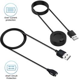 2-Pack Charger for Garmin Fenix 8 43MM/47MM/51MM, 3.3ft Charging Cable&Stand with Silicone Dust Plugs for Garmin Fenix 8 AMOLED&Solar Smart Watch