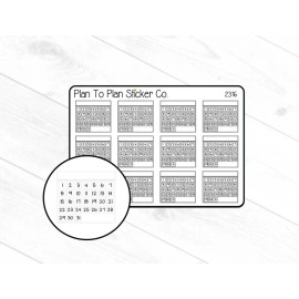 Homemade  2316~~Monthly Habit Tracker Planner Stickers.