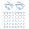 Unbranded 1000 PCS Metal Wire Buckle, 1/2" Width, Silver, for