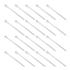 sourcing map 100Pcs 1.6mmx25mm 304 Stainless Steel Cotter Pin, Split Pin Fastener Clips Split Cotter for Household Appliances, Sports Equipment, Car Mechanics Repair (Silver)