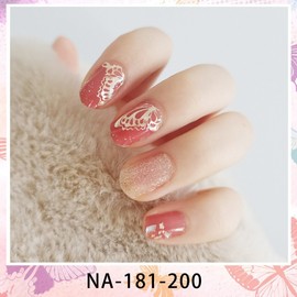 [Overseas] Nail Art Sticker Character Nail Sticker Nail Material Spring and Summer Na Butterfly Series Baking Free Gel Sticker Free Size/NA- 192 50ea