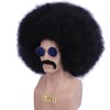 Hulaidywig Mens 70s / 80s Rocker Wig for Men Black