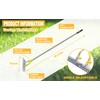 BARAYSTUS Thatching Rake 15-Inch Wide for Cleaning Dead Grass Efficient