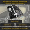 Dasbecan Rear Right Passenger Side Window Regulator Without Motor Compatible