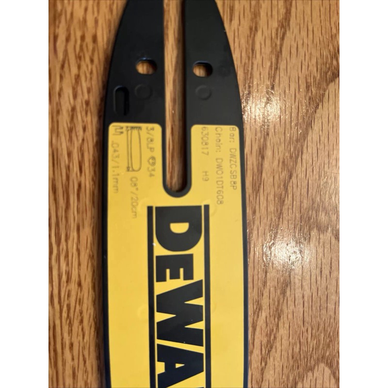 DeWalt DCCS623 Chainsaw Bar 8 in-20 cm With Tip Guard
