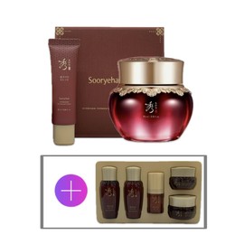 Sooryehan Hyobidam Fermented Cream Special Large Capacity (75ml+25ml) + 5 Types of Fermented King Sample / 수려한 효비담 발효 크림 기획 대용량 (75ml+25ml)+발효 5종 왕샘플