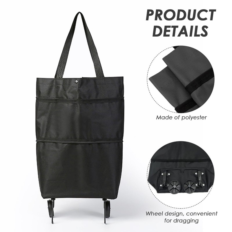 1 x shopping bag trolley, 1 x coin purse, shopping