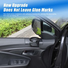 HIRUFAIT Car Cup Holder Compatible with Honda Pilot 2016-2022 Accessories, Cup Holder Expander for Honda Pilot Side Door Panel, Black ABS Cup Drink Holder 1Pcs (Left)