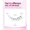 Frihappy Eyelashes Natural False Eyelashes Wispy Eyelashes Natural Look Eye