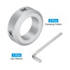 Sourcing Map 2pcs Aluminium Split Shaft Collar, 20mm x 10mm