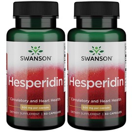 Swanson Hesperidin 500 Milligrams 60 Capsules (2 Pack)