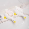 Ceramic Cute Duck Soap Dish, Self Draining Soap Holder for