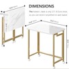 4NM 23.6" Mobile Small Folding Desk, Simple Assembly Compact Computer