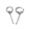 PiercingJak 1.2 mm stainless steel detachable ear piercing creole hoop