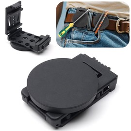 Refoiner Belt Clip Magnetic Belt Holder Built-in Magnet Tool Clip Ultra-Strong Belt Hook Tool Belt Pouch Work Tool Holder Magnetic Anti-Drop Tool Holder Driver Pliers Pliers Drill Wrench Hammer Waist