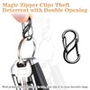 COMNICO Zipper Lock Clips, 9 PCS Alloy Double Opening Theft