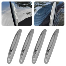 SamWinGear 4PCS Car Door Edge Guards Protector, Car Door Shock Absorber Bumper Guards Anti-Scratch Door Protector Trim Strip Exterior Decor Accessories with Self Adhesive for Cars Trucks SUVs (Gray)