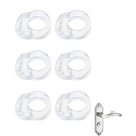 ZAMXHUG Door Handle Buffer - 6 Pieces Door Handle Buffer - Transparent Door Stopper Latch, Highly Elastic Door Handle Protection, Protection for Protection of Walls and Furniture, Door Handle