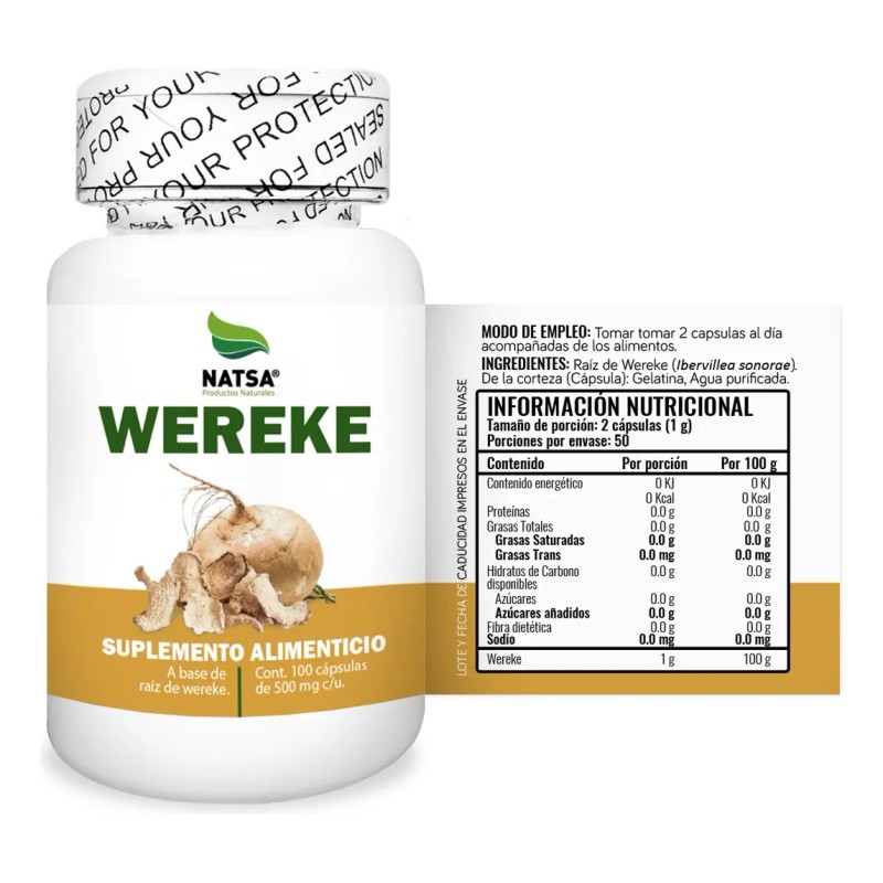 Wereke, 300 Cápsulas (3 Frascos 100 Cap C/u)