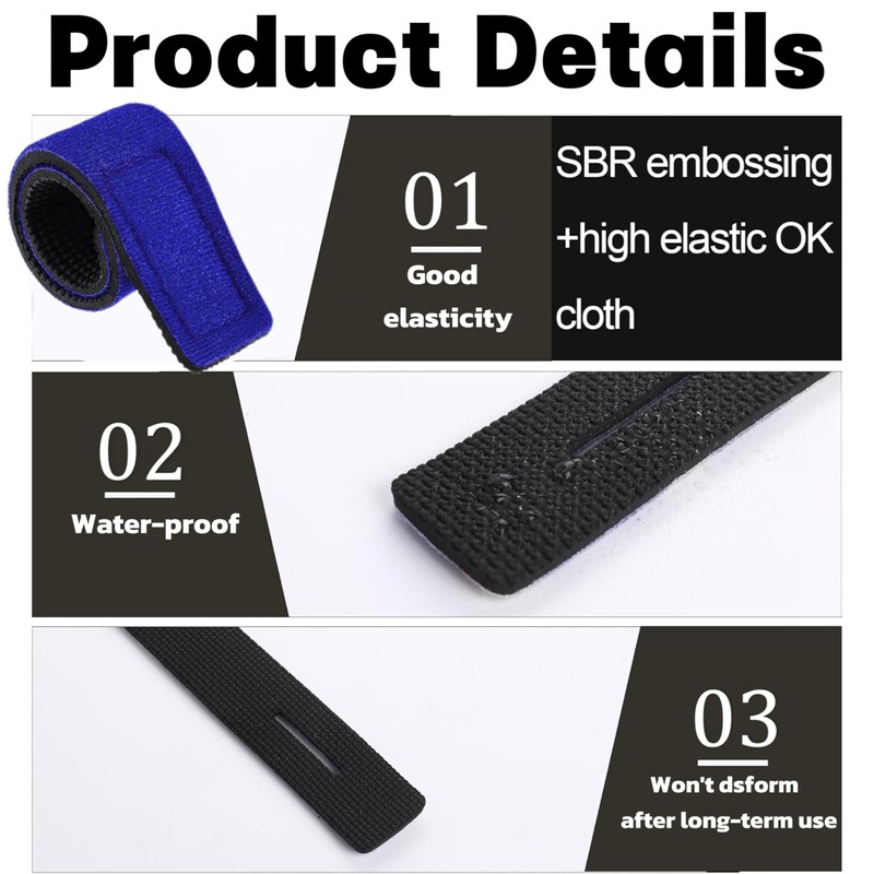 12 Pack Fishing Rod Straps,Elastic Tackle Tie Downs,Fish Pole Belts,Fishing