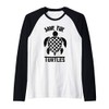 Save The Turtles Graphic Raglan Baseball Tee