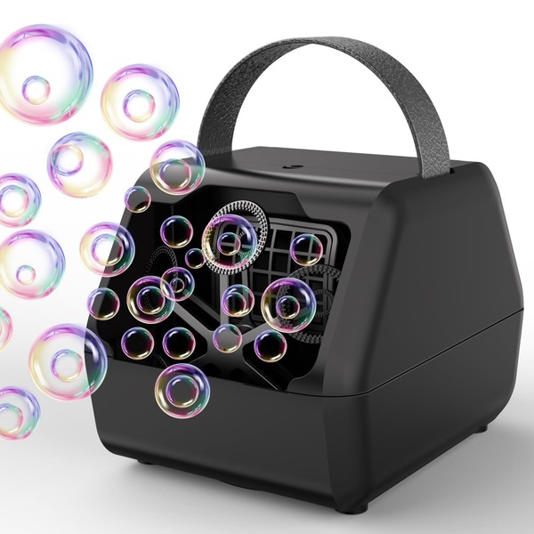 Panamalar Professional Automatic Bubble Machine, Portable Bubble Machine with Capacity 400 ml / Handle, 10000 +/Min, Bubble Toys for Weddings/Anniversaries/Stages/Parties
