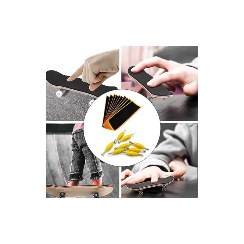 Jizlan 12 Pack Fingerboard Grip Tape Sticky Foam Sticker Replacement