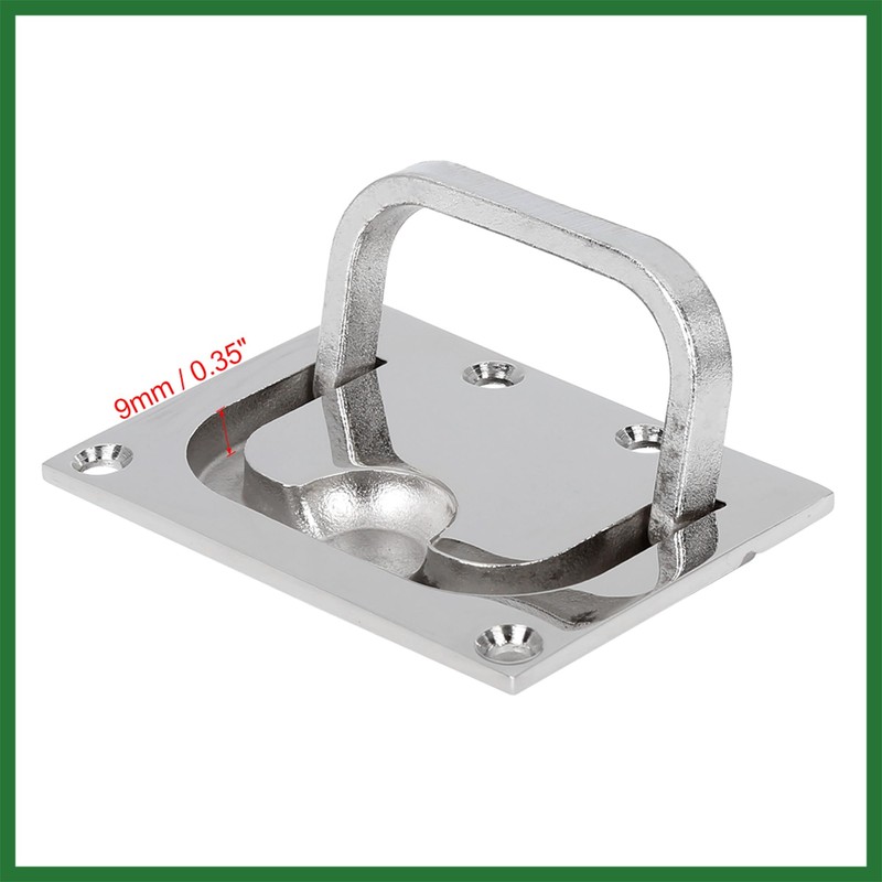 Motoforti 76x57mm Boat Floor Locker Hatch Lift Flush Ring Pull