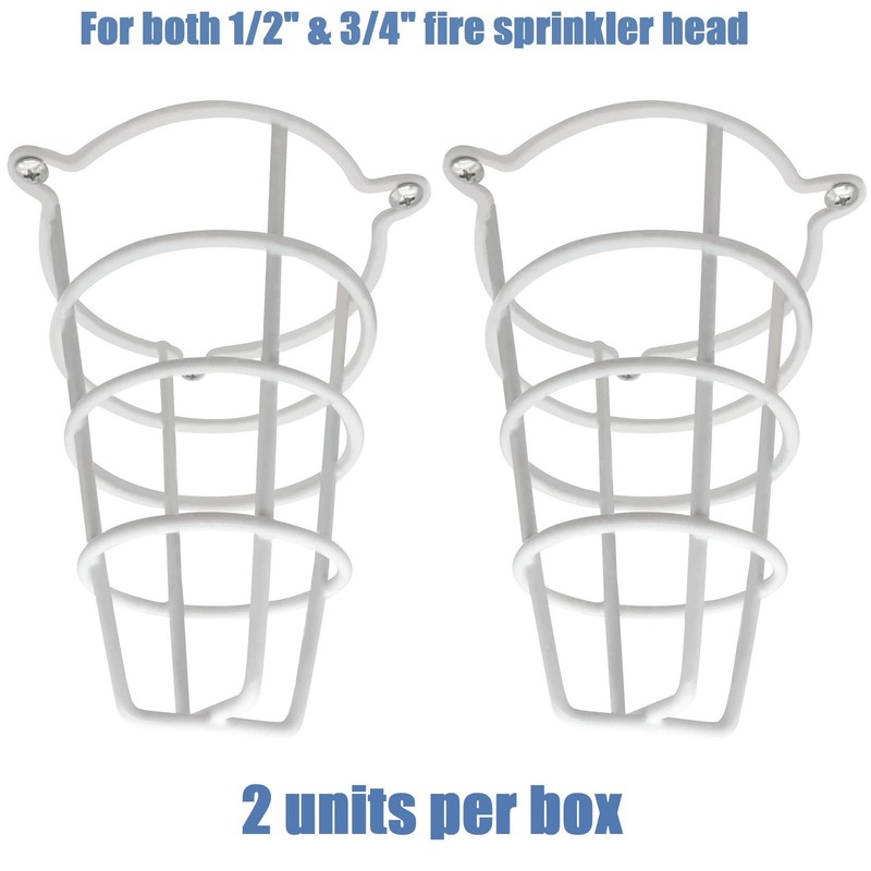 Happy Tree (2 Pack) White Fire Sprinkler Head Guard Cover