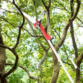 CYSFETENA 4 Wheels Garden Pruning Shear Tree Trimmer Clipper Tool, Pole Pruner for Trimming, Pole Pruners for Tree Trimming, Ergonomic Design for Comfortable Grip