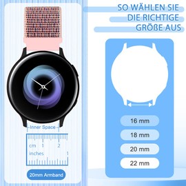 TumpCez Nylon Watch Straps, 16 mm, 18 mm, 20 mm, 22 mm, Quick Release Strap, Fabric, Breathable, Woven Adjustable Replacement Strap, Sports Replacement Strap for Men and Women (Pack of 3)