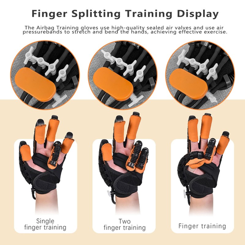 JBMBHC Finger and Hand Function Workout Recovery Device, Robotic Rehabilitative