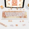 COOMICKEY PBT Keycaps 134 Keys Anime Animals Keycaps Dye-Sublimation Cute