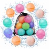 12 Pack Reusable Water Balloons – Soft Silicone Refillable Water