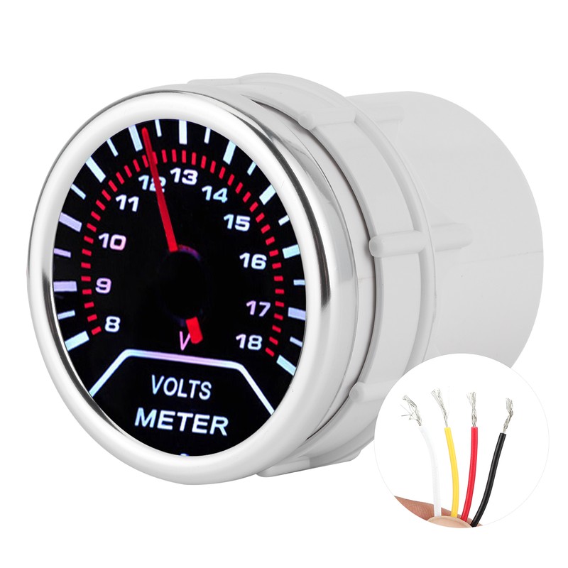 Universal Volts Meter Pointer Voltmeter Voltage Gauge 52mm Automobile Instrument