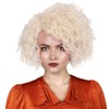 ColorGround Medium Curly Blonde Cosplay Wig for Women the Bride